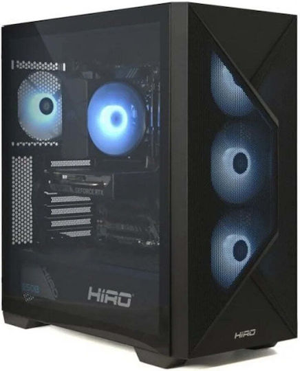 Hiro Hellcat Гейминг Настолен Компютър Ryzen 5-8400F 16GB DDR4 1.0TB SSD GeForce RTX 5060 W11 Home