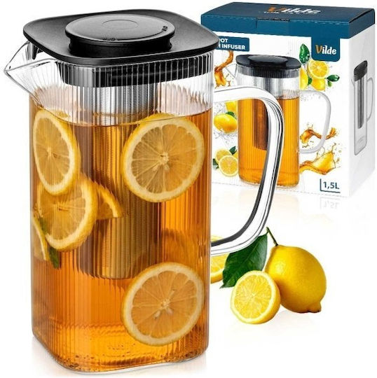 Vilde Vilde Teekanne mit Filter Glas Transparente 1500ml