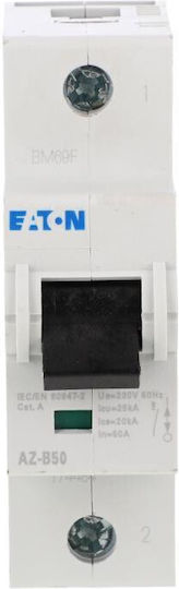 Eaton Автоматичен предпазител 50A еднополюсен AC 174484