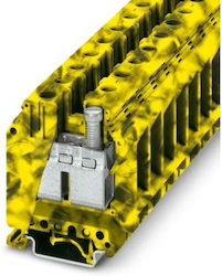Conector Șină 2 Fire 35mm2 Negru Galben Bandă Terminală UK 35-fe