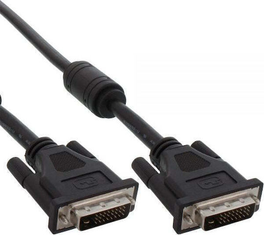 InLine DVI-Kabel DVI-D-Stecker - DVI-D-Stecker 3m Schwarz 17783