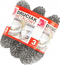 Lumarko Bratek Metallische Drahtgewebe Küchenschwämme 3 Stück Bra-dr-001-10 Lumarko Bratek Metallische Drahtgewebe Küchenschwämme 3 Stück Bra-dr-001-10