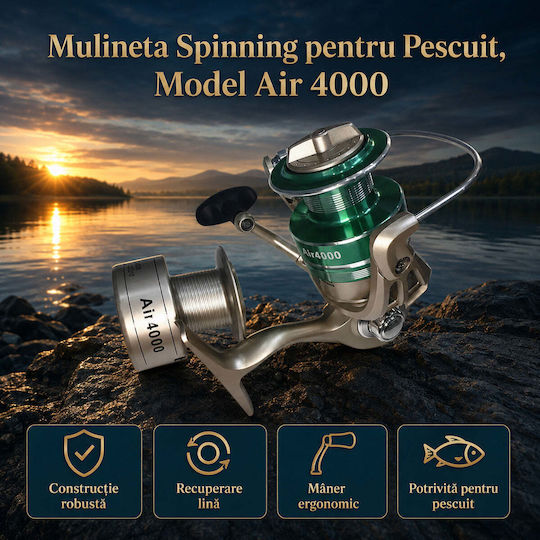 Model 4000 Mulinetă de pescuit pentru Spinning