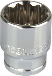 Proline Steckdosen Pneumatisch Steckschlüsseleinsätze mit Rahmen Gastgeber 1/2" Durchmesser 12 / 1/2" / 38 / 8