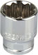 Proline Steckdosen Pneumatisch Steckschlüsseleinsätze mit Rahmen Gastgeber 1/2" Durchmesser 12 / 1/2" / 38 / 8