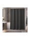 MRShome Duschvorhang 180x180cm Schwarzer