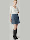 Denim Mini Damenrock Blau