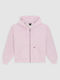 Cropped Women's Hooded Sweatshirt Pink
