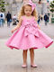 Mi Chiamo Fuchsie Kleid Für Mädchen K4822