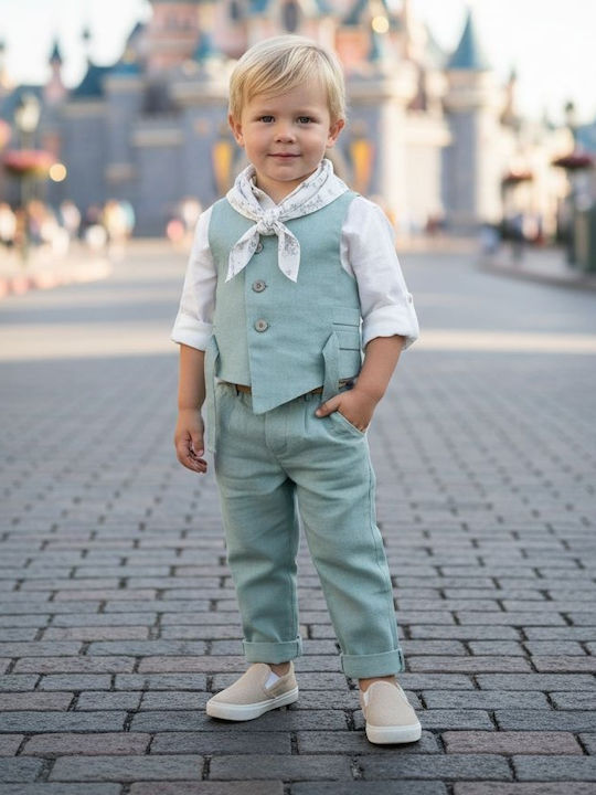 Mi Chiamo Taufkleidung Für Jungen Türkises Anzug A4852