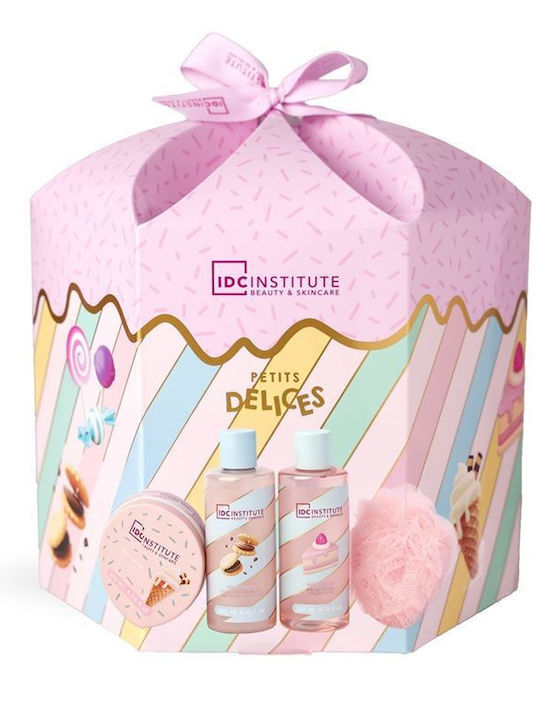 IDC Institute Delices Complete Bath Skin Care Set for Body Cleaning 4pcs