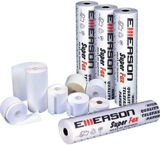 Emerson Thermische Kassenbon Fax mit Länge 30m 55gr/m² 10 Stück