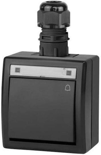 Elektroplast Aquant 2k Oberflächen-Wandschalter Glocke Ip65 Anthrazit 5005-67