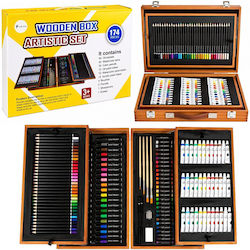Lean Toys Kinder Schreibwaren-Set mit Bleistift, Spitzer und Radiergummi Lean Toys Kinder Schreibwaren-Set mit Bleistift, Spitzer und Radiergummi