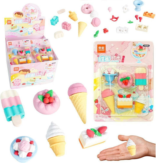 Lean Toys Kids Stationery Set With Pencil And Eraser 6 Pieces
