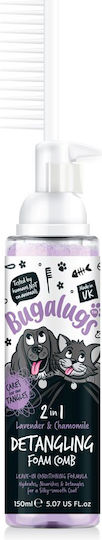 Bugalugs Hundeshampoo & Conditioner Schaum 2 1 Eingebaute Bürste Lavendel & Kamille Für Hunde & Katzen 150ml