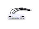 LMP Dock Pro USB-A / USB-C Dockingstationen mit HDMI/DisplayPort 4K und Verbindung 2 Monitore Silber