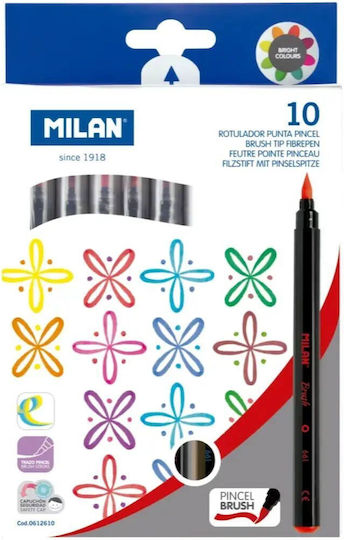 Milan Markere de Desen Galbene pe Bază de Apă 0.5mm Set 12 Buc