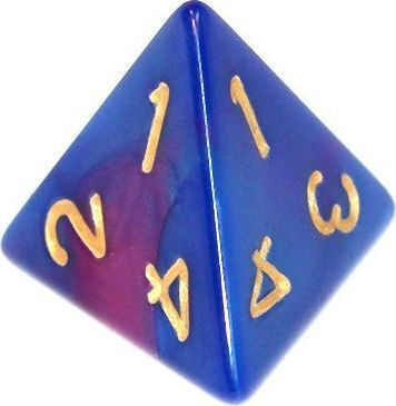 Set of Two-Color Dice Rebel RPG Dark Blue-Purple