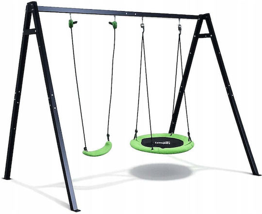 Lean Toys Люлка Гнездо Двойна 260x173см Черна