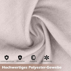 Costway Markisen- und Sonnenschirmtücher & Gestelle Grau 3,05x3,05m