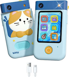 Xrec Bls-i9 Παιδική 48MP Οπτικό Ζουμ 11.5x Blue Kitty