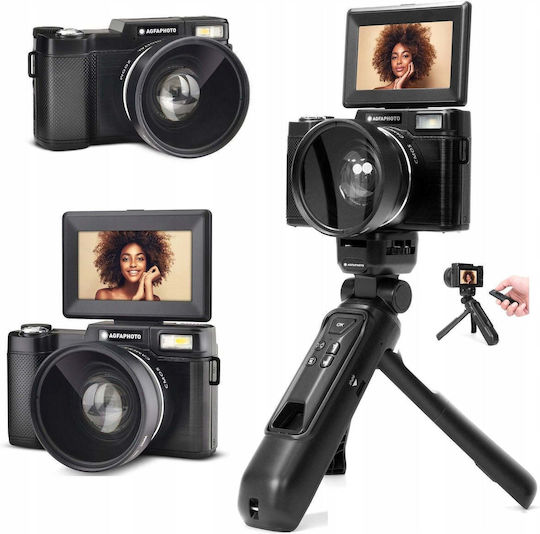 AgfaPhoto Vlg-4k S Kompaktkamera 24MP Optischer Zoom 5x + Fernbedienung