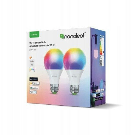 Nanoleaf Smart Λάμπες LED 9W για Ντουί E27 RGB 1100lm 2τμχ
