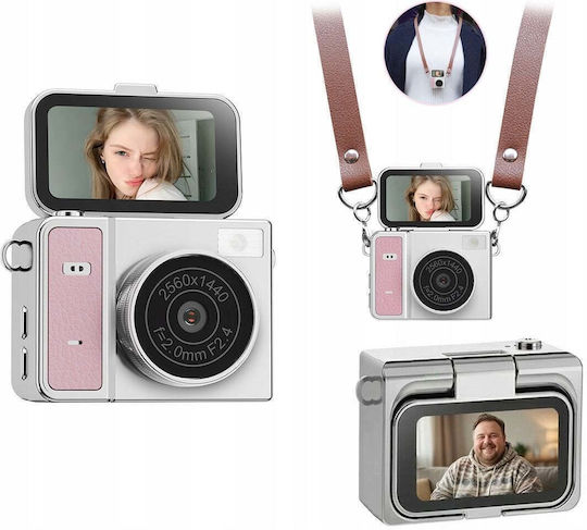 Xrec X7 Aparat Foto Compact 64MP Zoom Optic 45x Roz-Gri