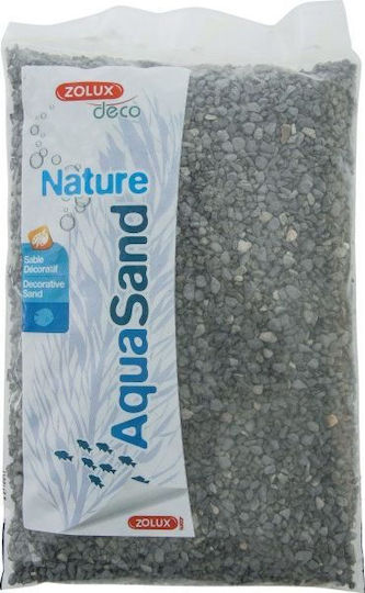 Zolux Aquarium Gravel Aquasand Nature Black Basalt 1 Kg