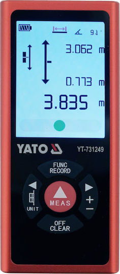 Yato Laser Entfernungsmesser YT-731249 mit 60m Maximale Entfernung