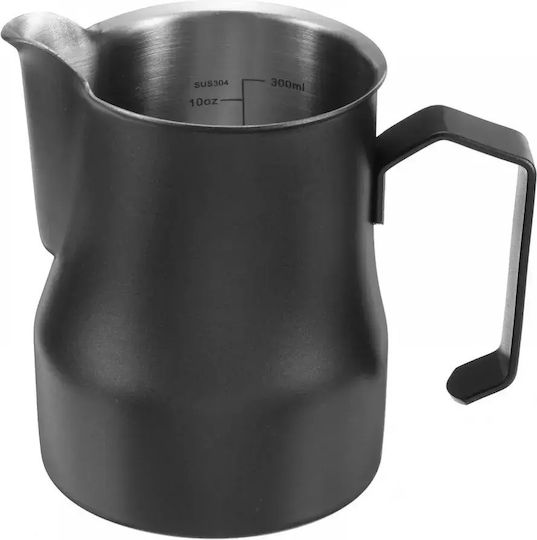 4bars P307 350 Ml Млекоизстисквачка Inox Thick С Мерителна Скала Черна