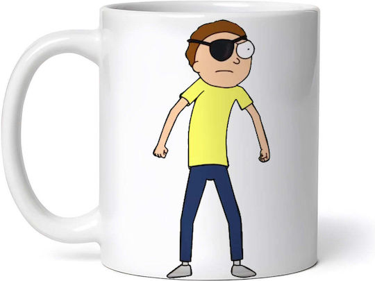 Rick And Morty Morty Smith Pirate Cană Ceramică Albă 330ml Personalizată
