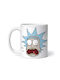 Rick And Morty Scared Rick Cană Ceramică Albă 330ml