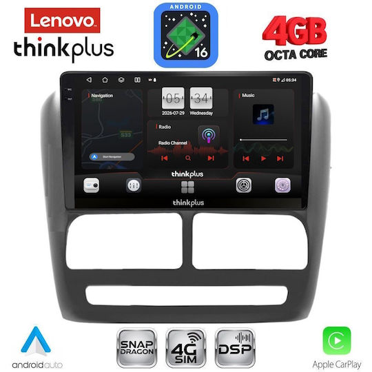 Lenovo Car Audio System for Fiat Doblo 2010-2015 Bluetooth USB WiFi GPS Apple CarPlay Android Auto with 9" Touch Screen