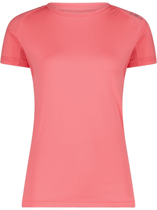 Damen T-shirt Schnell Trocknend Koralle