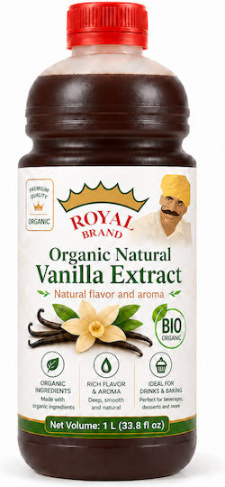 Βιολογικό Φυσικό Εκχύλισμα Βανίλιας 15% 1l Royal Brand