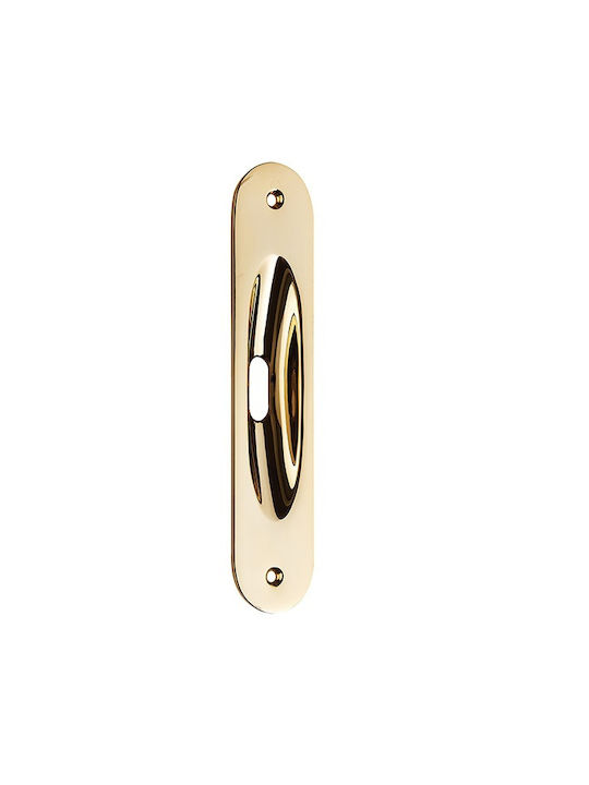 Zogometal 220 Goldene Türdrücker mit Loch 34mm 220-09