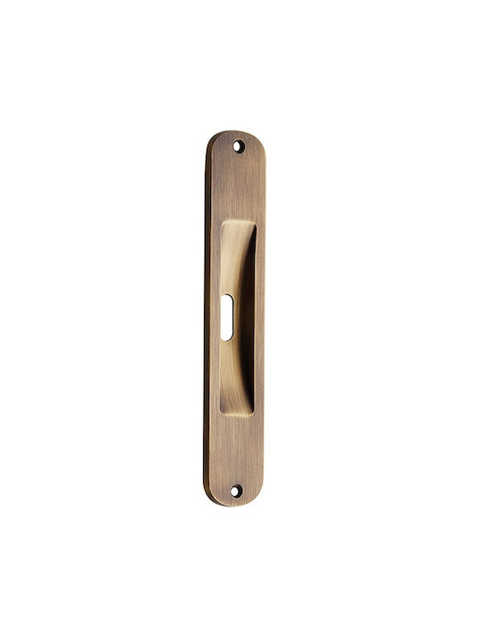 Zogometal 219 Bronze Türdrücker mit Schlüsselloch 34mm 219-04