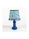 Kinder Tischlampe Nachttischlampe Maße Blau 35x20x18cm