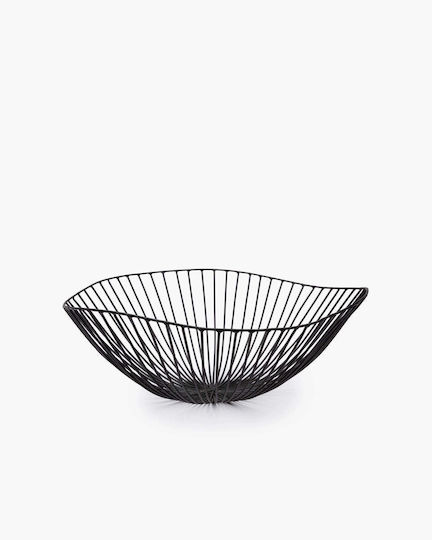 Serax Dekorative Schale Metall Schwarz 39x39x13cm