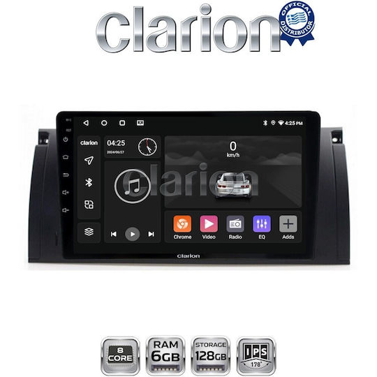 Clarion Автомобилна Аудио Система за BMW Серия 5 (E39) / X5 (E53) / Серия 7 (E38) 1998 2003 Bluetooth USB WiFi GPS Apple CarPlay Android Auto