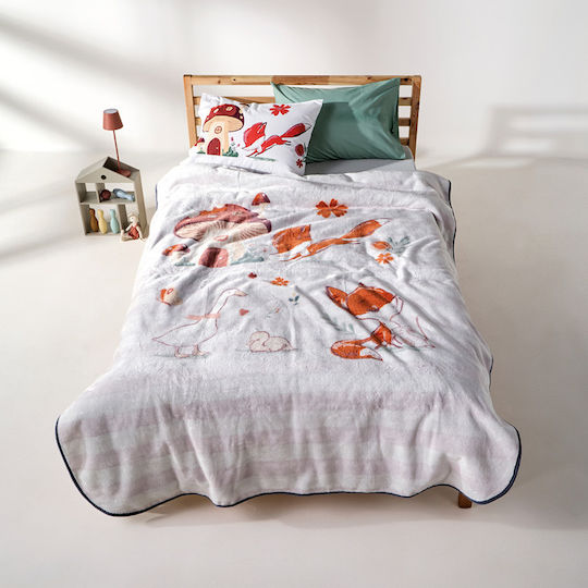 Kentia Κουβέρτα Βελουτέ Aven 220x160εκ.