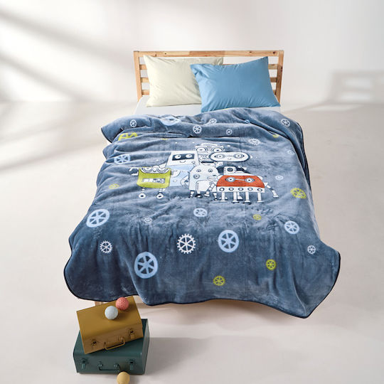 Kentia Samt Kinderdecke Oddy 220x160cm