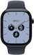 Apple Apple Watch Series 12 Cellular Keramik 43mm Wasserdicht mit Elektrokardiogramm Nachtblau Keramik mit Marineblauem Sportarmband M/L