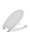 Duroplast Toilet Seat Made of White Bakelite