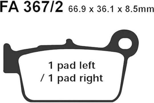 Подложки Fa367/2 Delta Brakes Dl314/db2254 Полу Метални