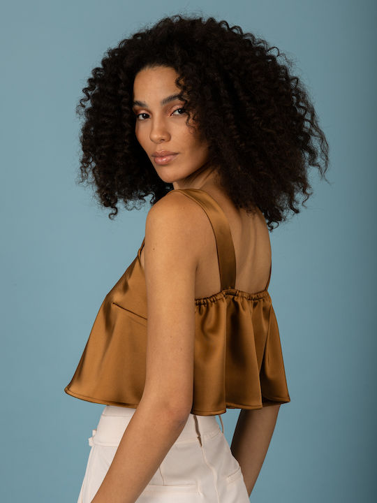 Women's Crop Top Bronze