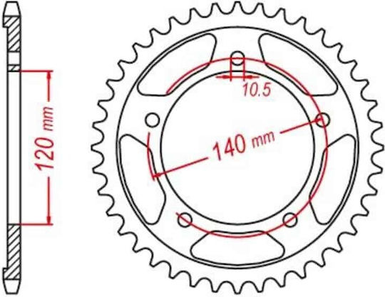 JT Sprockets Rear Sprocket for Suzuki DL 650 V-STROM