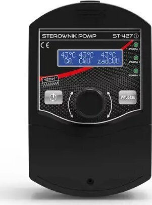 Tech St-427i Heating Pump Controller 3 Pumps Black